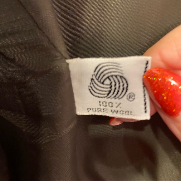 Jones/NY NWOT VTG90s Wool Blazer Jacket Pantsuit Dark Academia 10T Made in USA - Picture 4 of 10